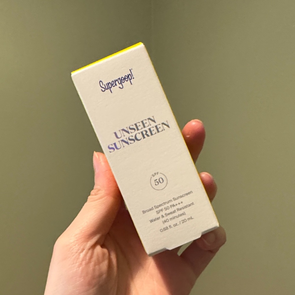 Supergoop! Unseen Sunscreen SPF 50 - Cream and Yellow